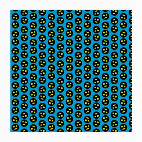 0059 Comic Head Bothered Smiley Pattern Medium Glasses Cloth (2 Sides) from ArtsNow.com Front