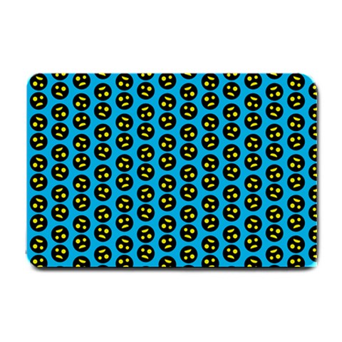0059 Comic Head Bothered Smiley Pattern Small Doormat  from ArtsNow.com 24 x16  Door Mat