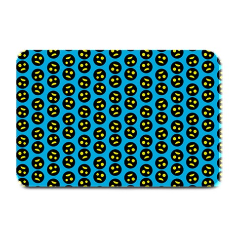 0059 Comic Head Bothered Smiley Pattern Plate Mats from ArtsNow.com 18 x12  Plate Mat