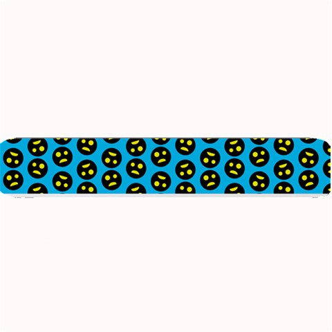 0059 Comic Head Bothered Smiley Pattern Small Bar Mats from ArtsNow.com 24 x4  Bar Mat