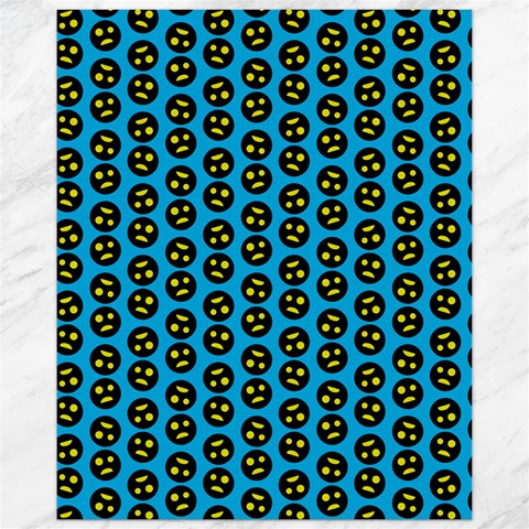 0059 Comic Head Bothered Smiley Pattern Canvas 11  x 14  from ArtsNow.com 10.95 x13.48  Canvas - 1