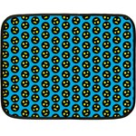 0059 Comic Head Bothered Smiley Pattern Fleece Blanket (Mini)