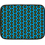 0059 Comic Head Bothered Smiley Pattern Fleece Blanket (Mini)