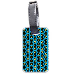 0059 Comic Head Bothered Smiley Pattern Luggage Tag (two sides) from ArtsNow.com Back