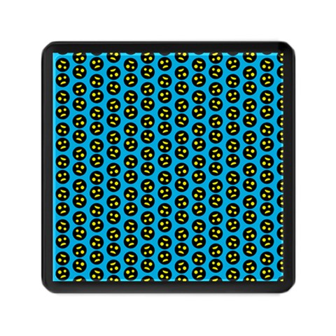 0059 Comic Head Bothered Smiley Pattern Memory Card Reader (Square) from ArtsNow.com Front
