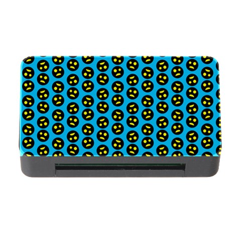 0059 Comic Head Bothered Smiley Pattern Memory Card Reader with CF from ArtsNow.com Front