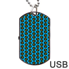0059 Comic Head Bothered Smiley Pattern Dog Tag USB Flash (Two Sides) from ArtsNow.com Front