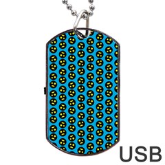 0059 Comic Head Bothered Smiley Pattern Dog Tag USB Flash (Two Sides) from ArtsNow.com Back