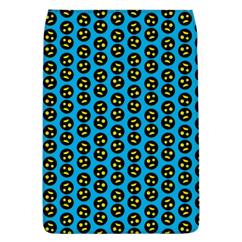 0059 Comic Head Bothered Smiley Pattern Removable Flap Cover (L) from ArtsNow.com Front