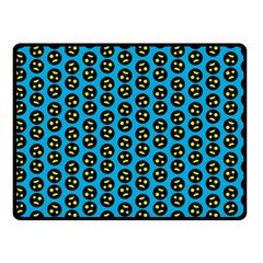 0059 Comic Head Bothered Smiley Pattern Double Sided Fleece Blanket (Small)  from ArtsNow.com 45 x34  Blanket Front