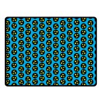 0059 Comic Head Bothered Smiley Pattern Double Sided Fleece Blanket (Small) 
