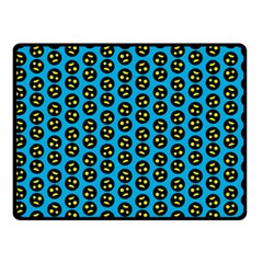 0059 Comic Head Bothered Smiley Pattern Double Sided Fleece Blanket (Small)  from ArtsNow.com 45 x34  Blanket Back