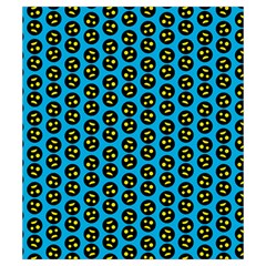 0059 Comic Head Bothered Smiley Pattern Drawstring Pouch (Small) from ArtsNow.com Front