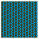 0059 Comic Head Bothered Smiley Pattern Large Satin Scarf (Square)