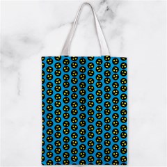 0059 Comic Head Bothered Smiley Pattern Zipper Classic Tote Bag from ArtsNow.com Front
