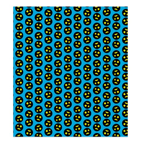 0059 Comic Head Bothered Smiley Pattern Duvet Cover Double Side (King Size) from ArtsNow.com Front