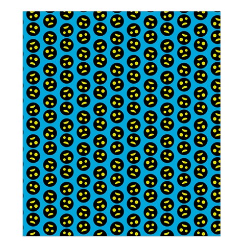 0059 Comic Head Bothered Smiley Pattern Duvet Cover Double Side (King Size) from ArtsNow.com Front