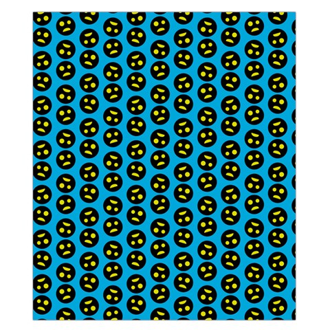 0059 Comic Head Bothered Smiley Pattern Duvet Cover Double Side (California King Size) from ArtsNow.com Front