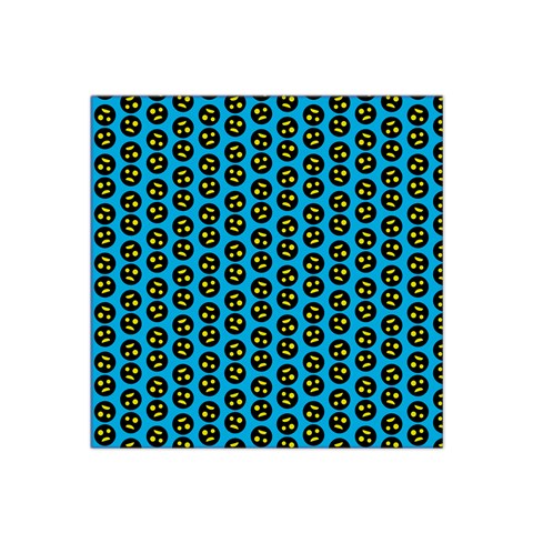 0059 Comic Head Bothered Smiley Pattern Satin Bandana Scarf from ArtsNow.com Front
