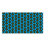 0059 Comic Head Bothered Smiley Pattern Satin Shawl