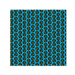 0059 Comic Head Bothered Smiley Pattern Small Satin Scarf (Square)