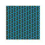 0059 Comic Head Bothered Smiley Pattern Small Satin Scarf (Square)