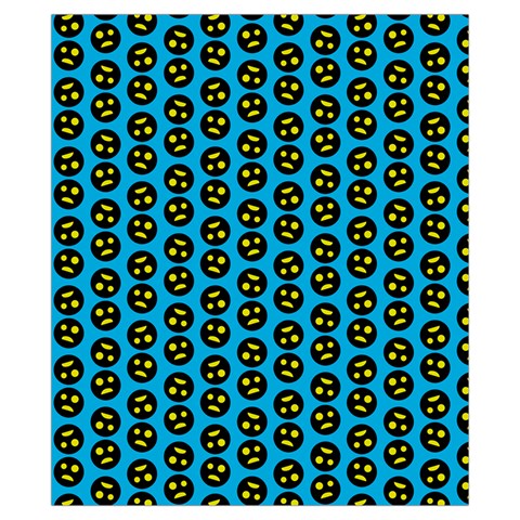 0059 Comic Head Bothered Smiley Pattern Drawstring Pouch (XS) from ArtsNow.com Front