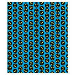 0059 Comic Head Bothered Smiley Pattern Drawstring Pouch (XS) from ArtsNow.com Back