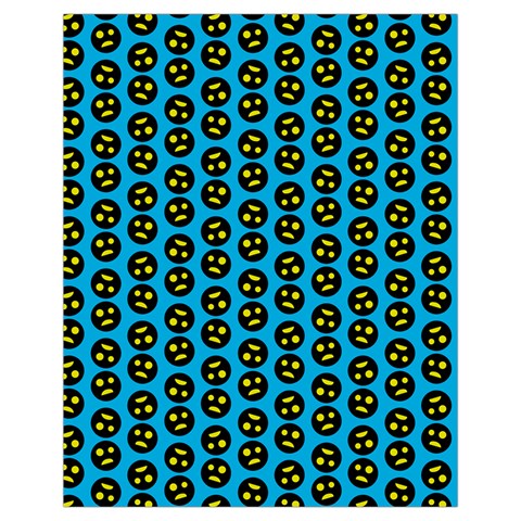 0059 Comic Head Bothered Smiley Pattern Drawstring Pouch (XL) from ArtsNow.com Front