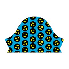 0059 Comic Head Bothered Smiley Pattern Short Sleeve V Left Sleeve