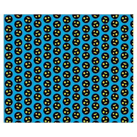 0059 Comic Head Bothered Smiley Pattern Medium Tote Bag from ArtsNow.com Front