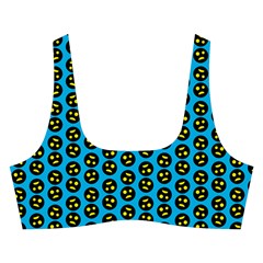 0059 Comic Head Bothered Smiley Pattern Cross Back Hipster Bikini Set from ArtsNow.com Front