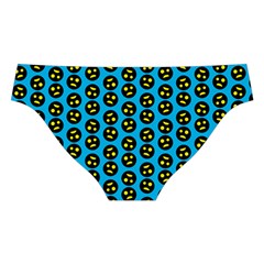 0059 Comic Head Bothered Smiley Pattern Cross Back Hipster Bikini Set from ArtsNow.com Back Under