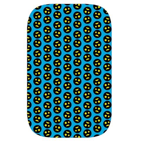 0059 Comic Head Bothered Smiley Pattern Waist Pouch (Large) from ArtsNow.com Front