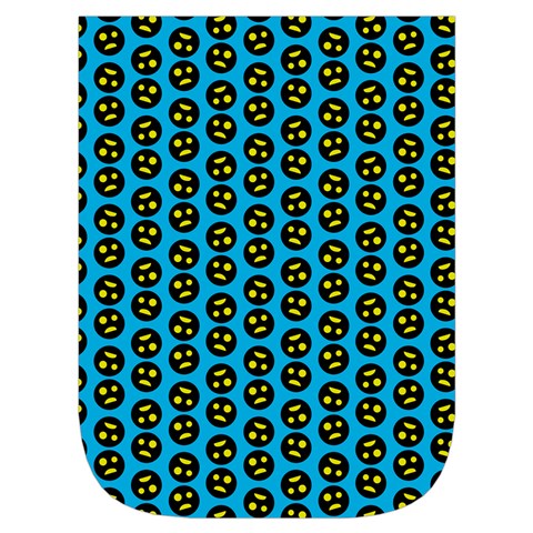 0059 Comic Head Bothered Smiley Pattern Waist Pouch (Large) from ArtsNow.com Front Pocket