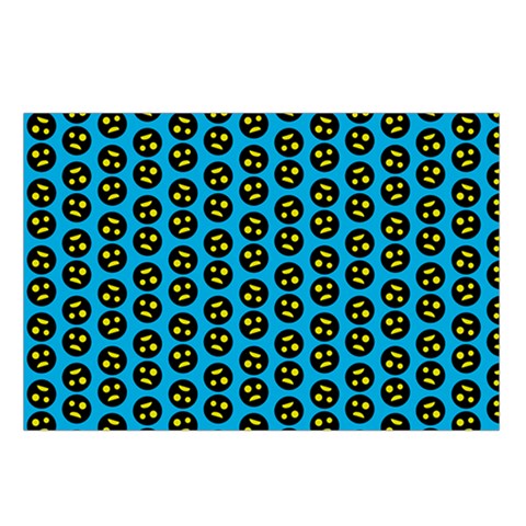 0059 Comic Head Bothered Smiley Pattern Waist Pouch (Large) from ArtsNow.com Loop