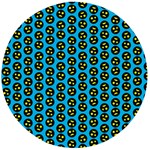 0059 Comic Head Bothered Smiley Pattern Wooden Bottle Opener (Round)