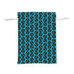 0059 Comic Head Bothered Smiley Pattern Lightweight Drawstring Pouch (M)