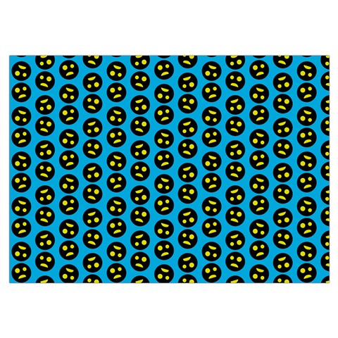 0059 Comic Head Bothered Smiley Pattern Wristlet Pouch Bag (Small) from ArtsNow.com Belt Loop