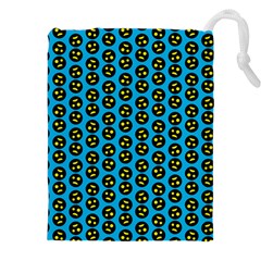 0059 Comic Head Bothered Smiley Pattern Drawstring Pouch (5XL) from ArtsNow.com Front