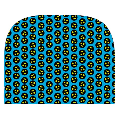 0059 Comic Head Bothered Smiley Pattern Makeup Case (Small) from ArtsNow.com Back