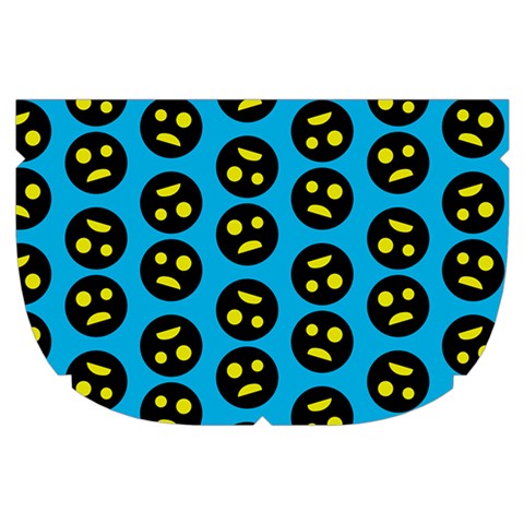 0059 Comic Head Bothered Smiley Pattern Makeup Case (Small) from ArtsNow.com Side Right
