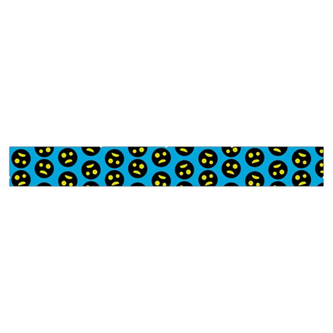 0059 Comic Head Bothered Smiley Pattern Makeup Case (Small) from ArtsNow.com Zipper Tape Front