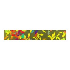 Colorful brush strokes painting on a green background                                                   Midi Wrap Pencil Skirt from ArtsNow.com Waistband