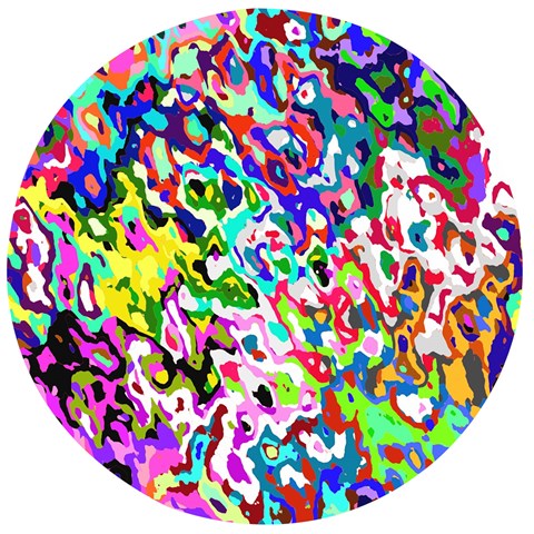 Colorful paint texture                                                 Wooden Bottle Opener (Round) from ArtsNow.com Front