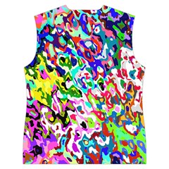 Colorful paint texture                                                 Women s Button Up Puffer Vest from ArtsNow.com Back