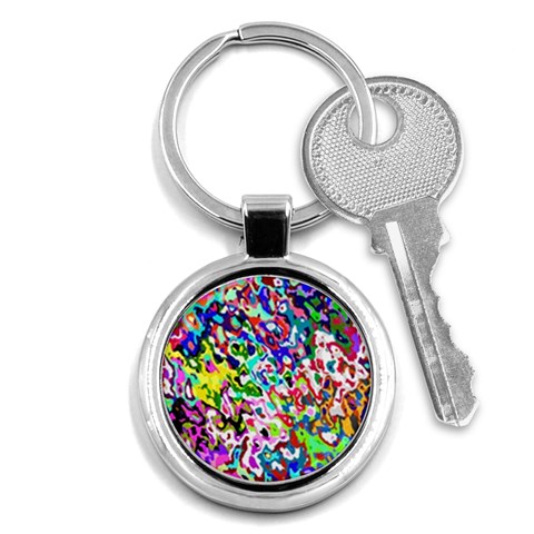 Colorful paint texture                                                    Key Chain (Round) from ArtsNow.com Front