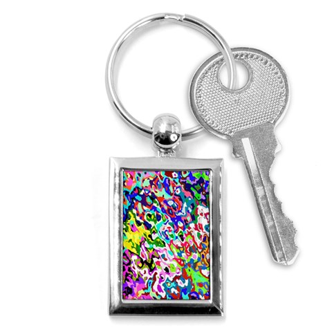 Colorful paint texture                                                    Key Chain (Rectangle) from ArtsNow.com Front
