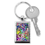 Colorful paint texture                                                    Key Chain (Rectangle)