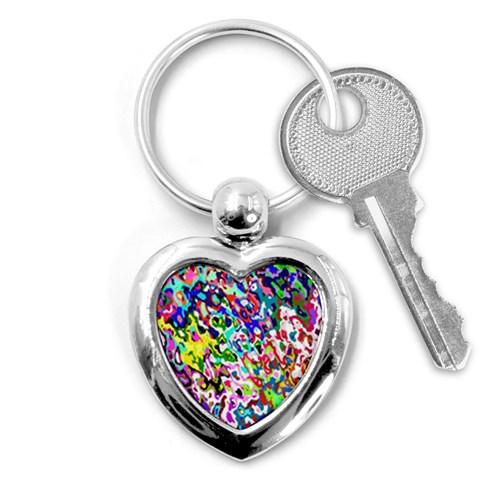 Colorful paint texture                                                    Key Chain (Heart) from ArtsNow.com Front